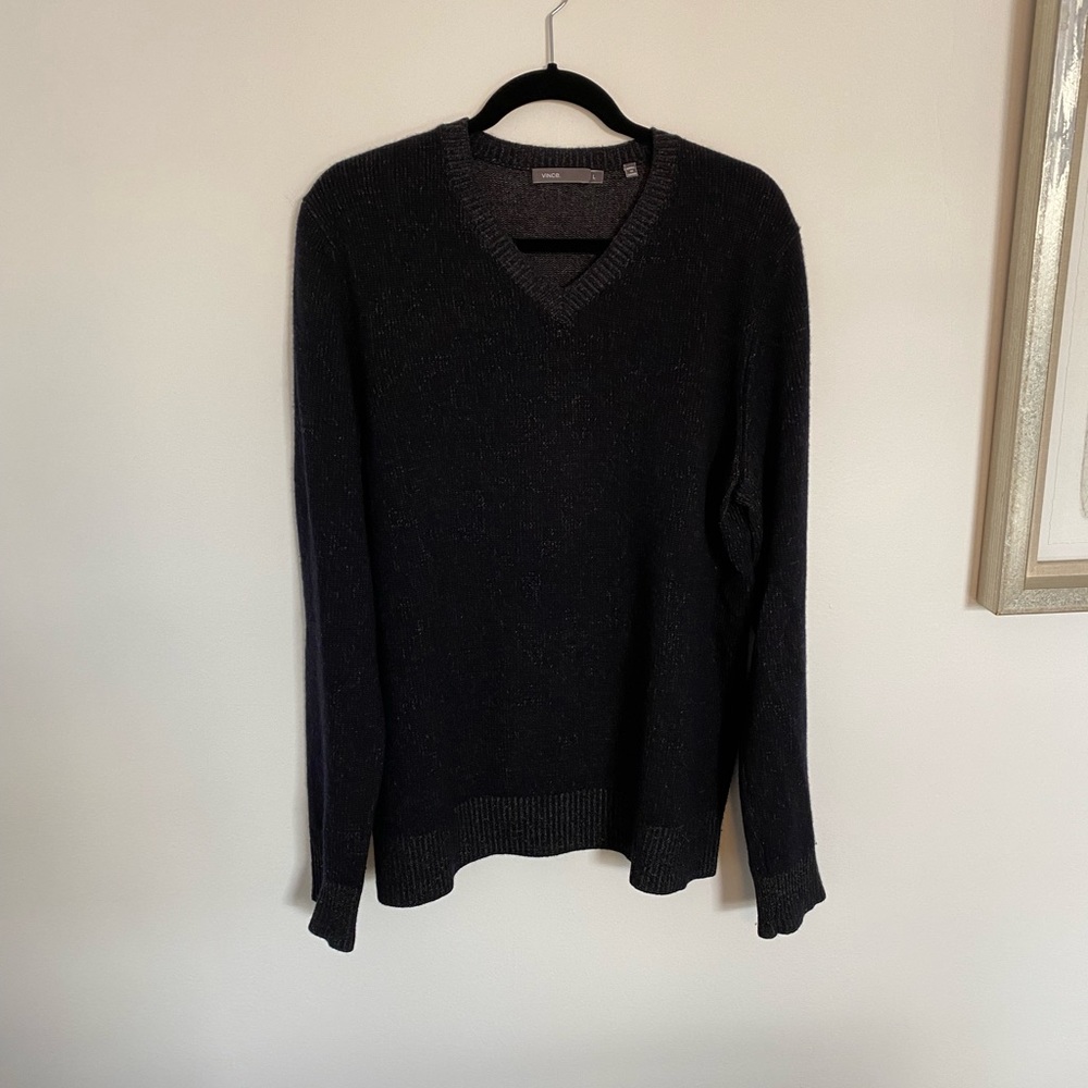 Vince V-Neck Wool+Cashmere Sweater Men’s L